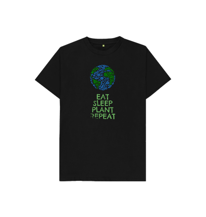 Black Printed Kids T-Shirt