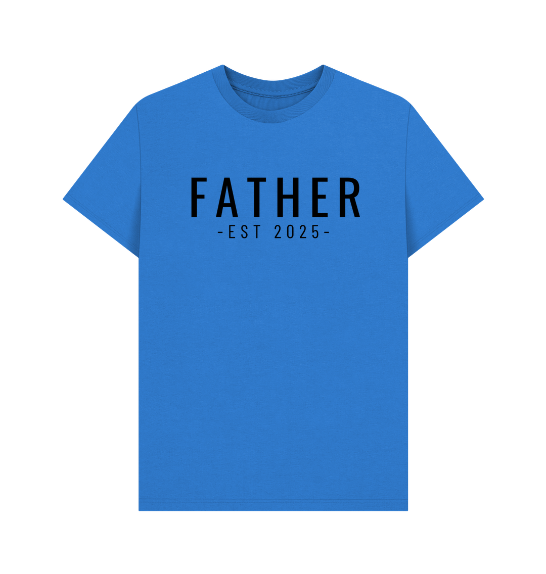 Bright Blue Father 2025 - Men's T-Shirt