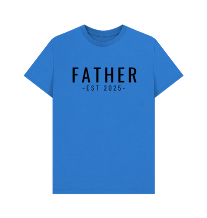 Bright Blue Father 2025 - Men's T-Shirt