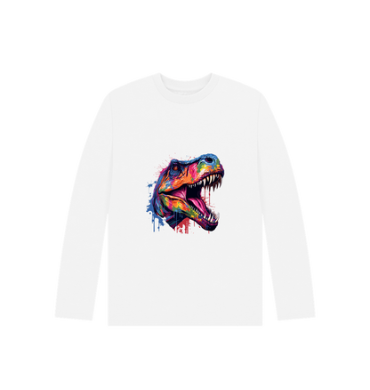 White Printed Kids T-Shirt Front