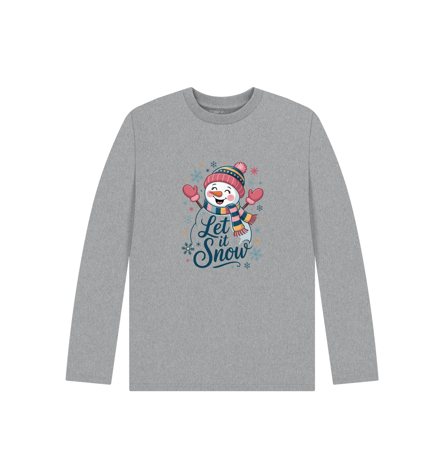 Athletic Grey Printed Kids T-Shirt Front