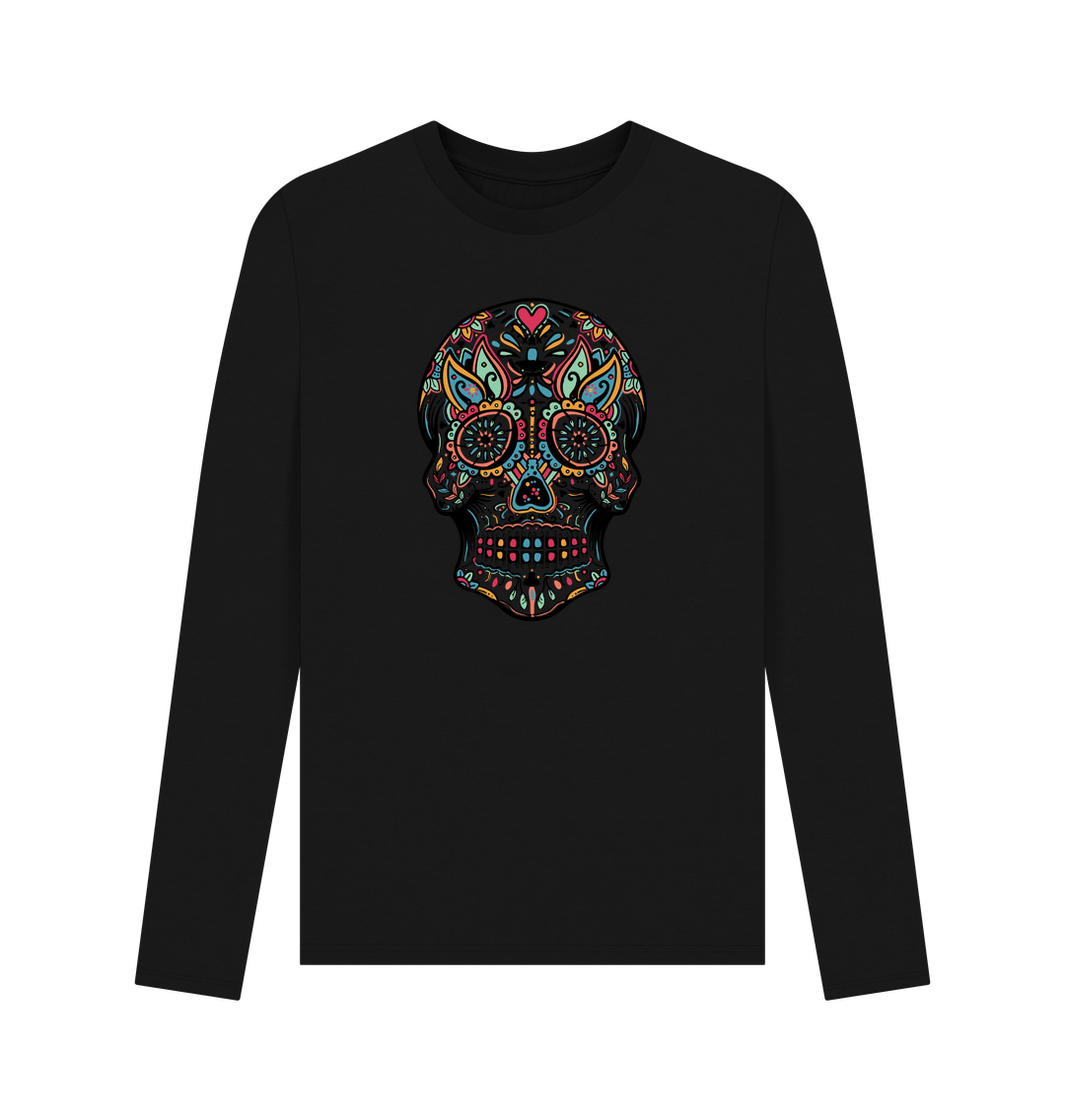 Black Skull - Men's Long Sleeve T-shirt