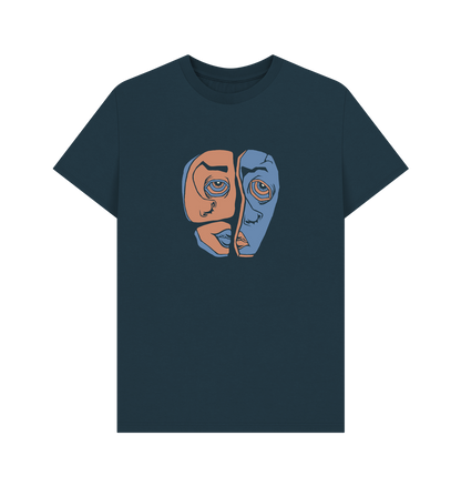 Denim Blue Printed T-shirt Front
