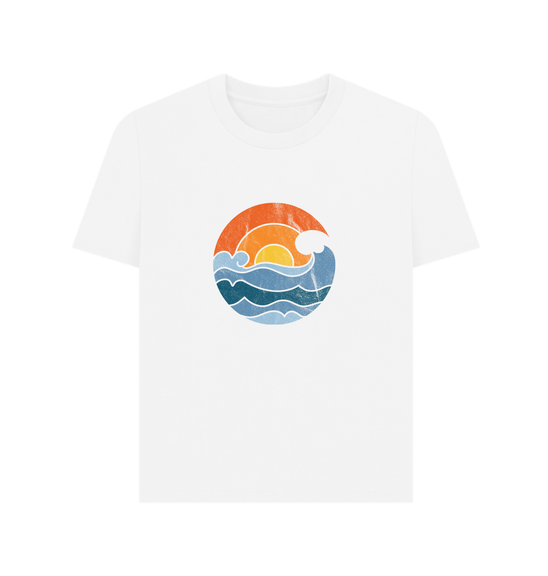 White Sun Wave - Women's Plain T-shirt