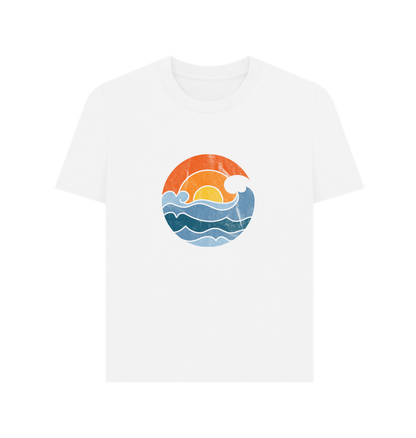 White Sun Wave - Women's Plain T-shirt