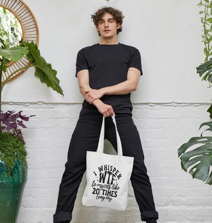 I whisper WTF to myself - Colour Tote Bag