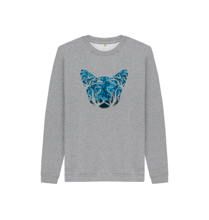 Athletic Grey Printed Kids Jumper