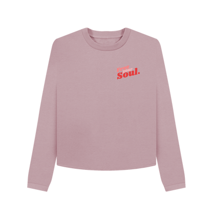 Mauve Printed Boxy Jumpers