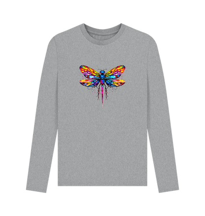 Athletic Grey Printed Long Sleeve T Shirt Front