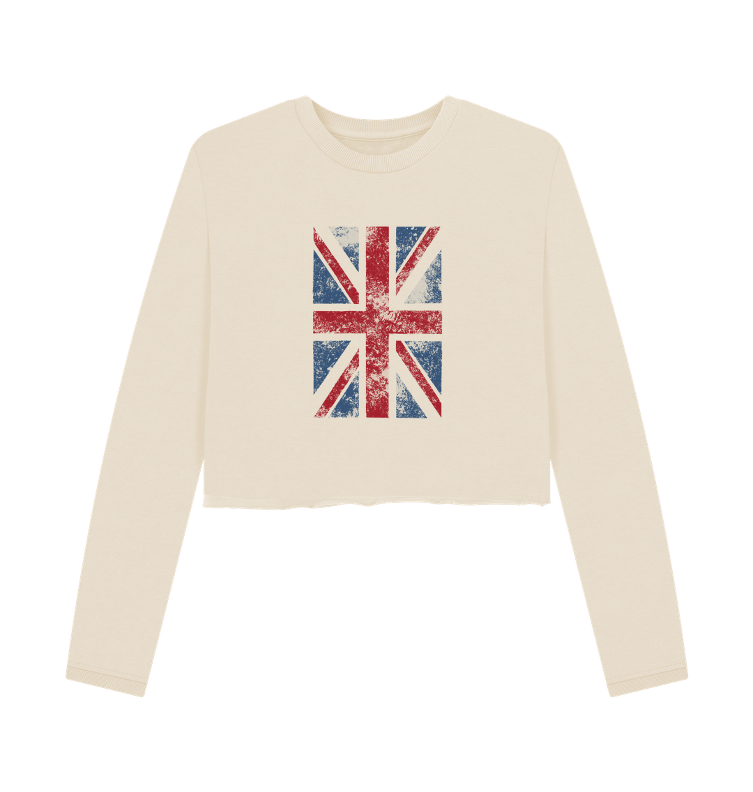 Oat Union Jack -  Women's Boxy Jumper