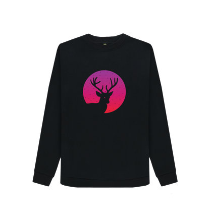 Black Printed Sweater