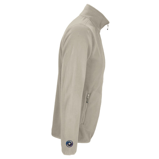 Beige fleece jacket with zipper