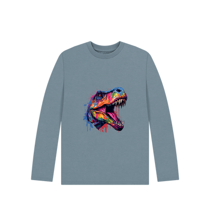 Stone Blue Printed Kids T-Shirt