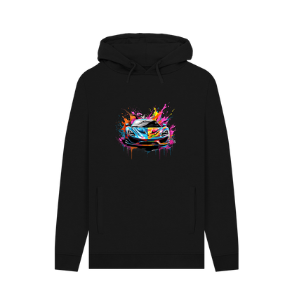 Black Printed Hoody