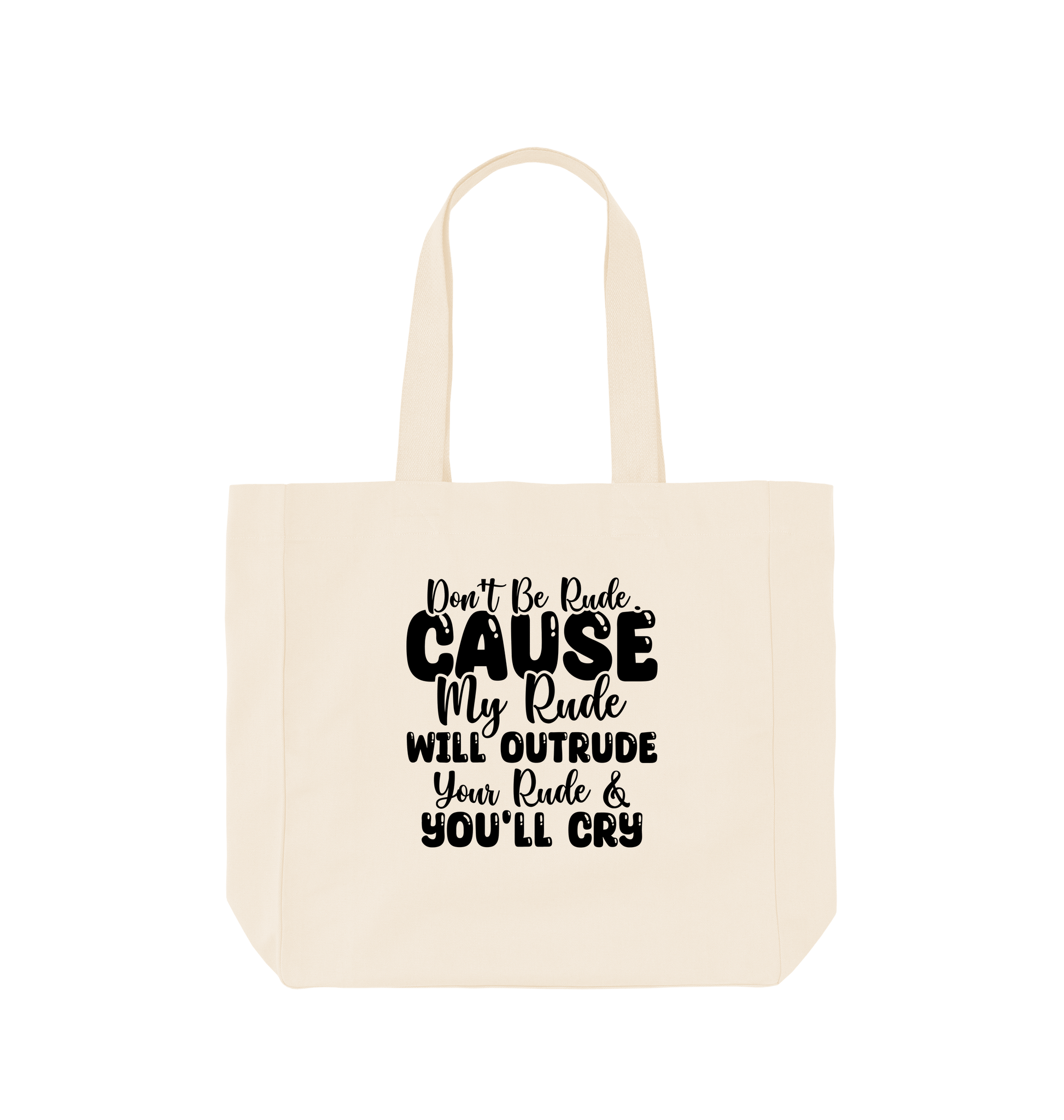Natural Printed Bag