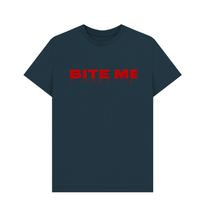 Denim Blue Printed T-shirt Front