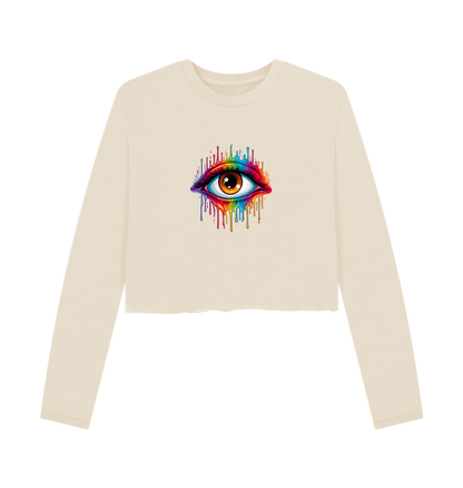 Oat Printed Boxy Jumpers Front