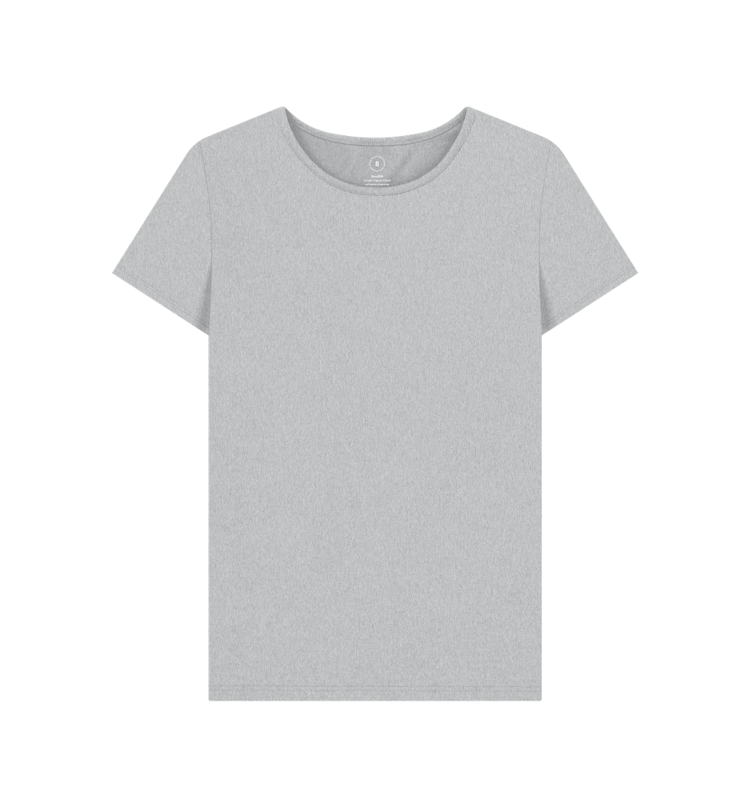 Grey Recycled Printed T-Shirt Front