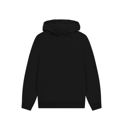 Black Printed Hoody Front