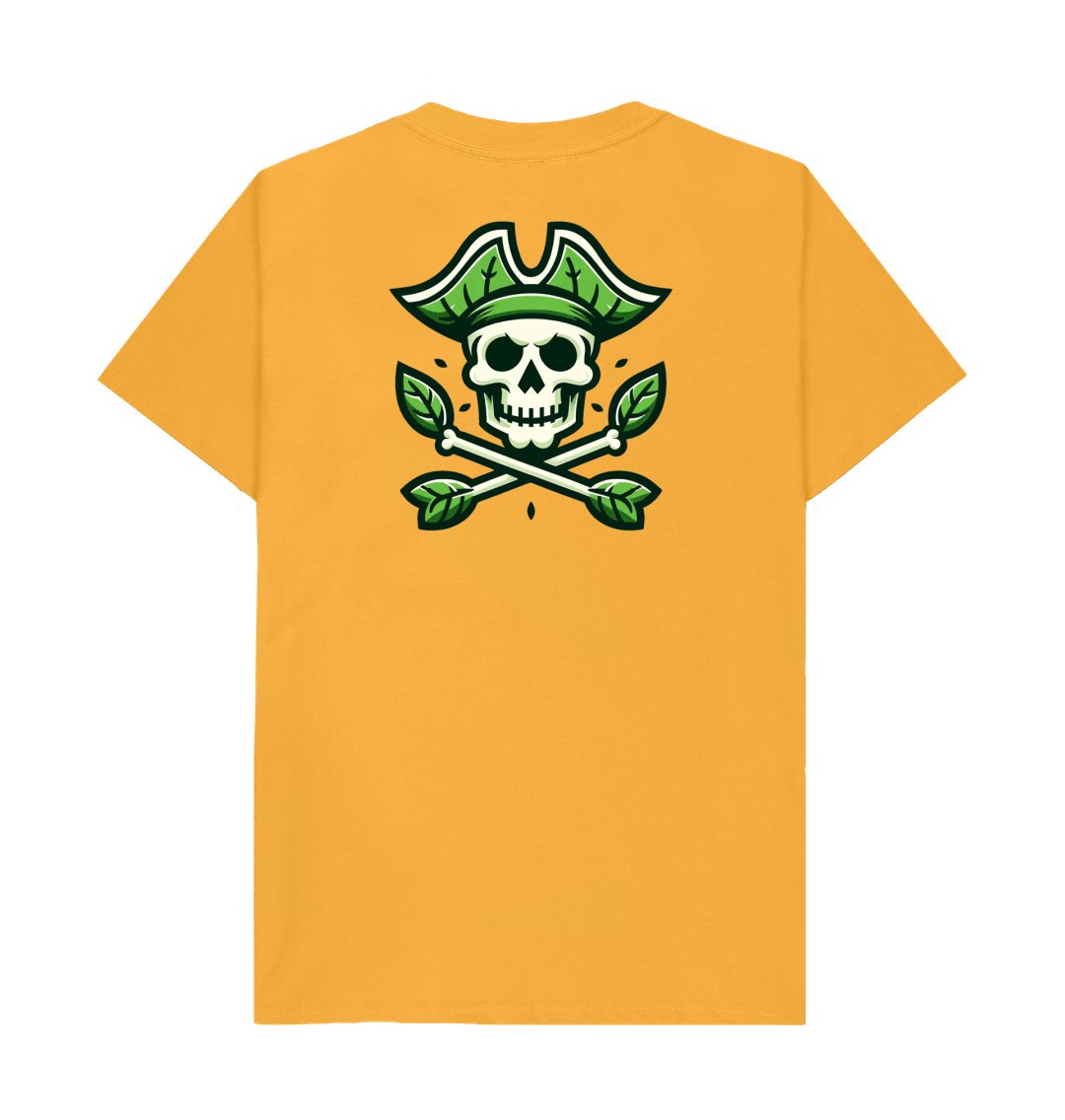 Mustard Printed T-shirt Back