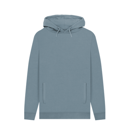 Stone Blue Printed Hoody Front