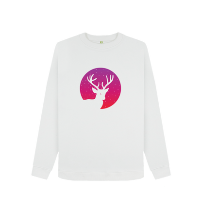 White Printed Sweater