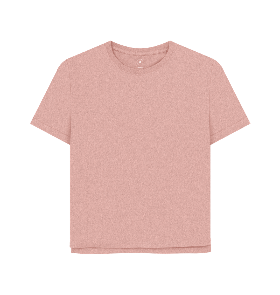 Sunset Pink Plain Women's Remill\u00ae Relaxed Fit T-shirt