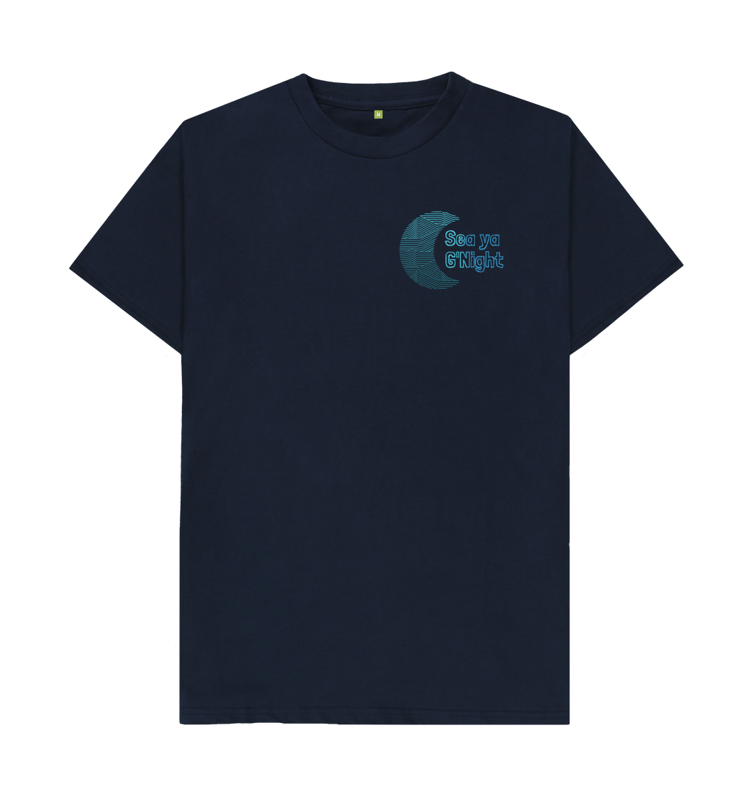 Navy Blue Printed T-shirt Front