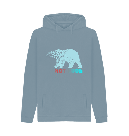 Stone Blue Polar Bear Not Cool - Men's Pullover Hoody