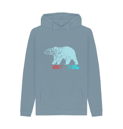 Stone Blue Printed Hoody