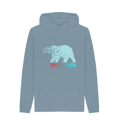 White Colour Polar Bear Not Cool Mens Hoodie - Size L