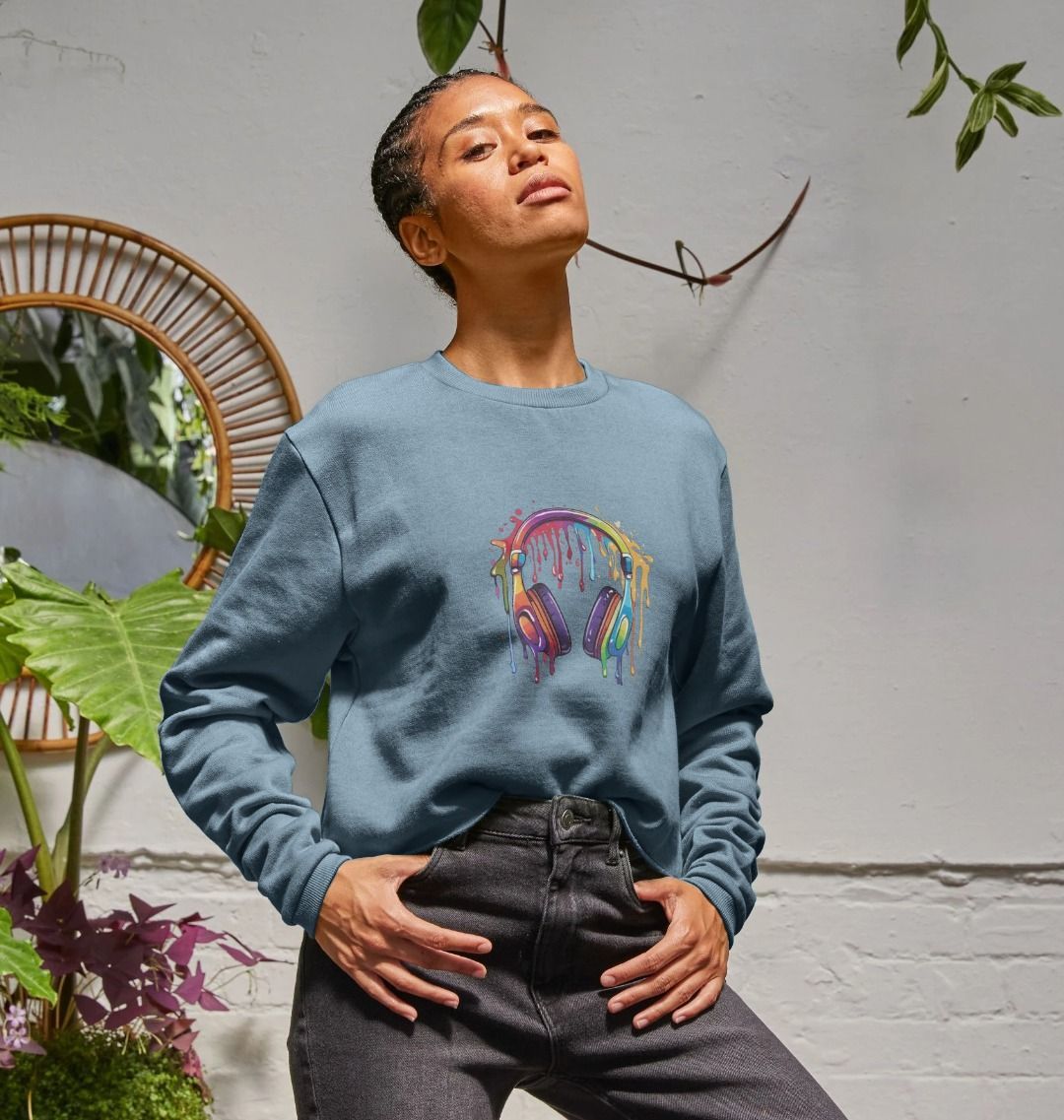 Colour Drip Music - Women's Boxy Jumper