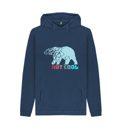 Navy Printed Hoody