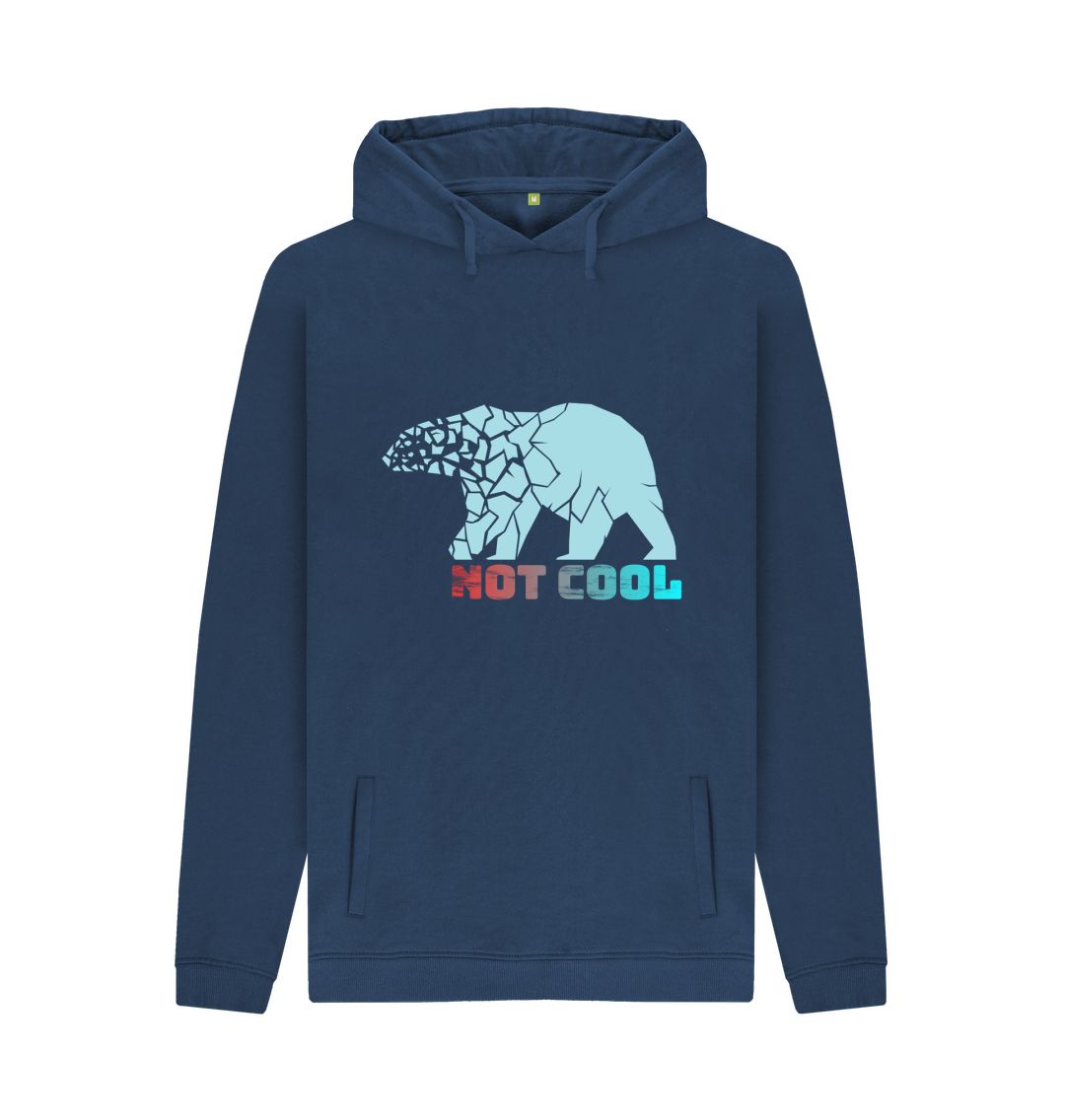 Navy Polar Bear Not Cool - Men's Pullover Hoody