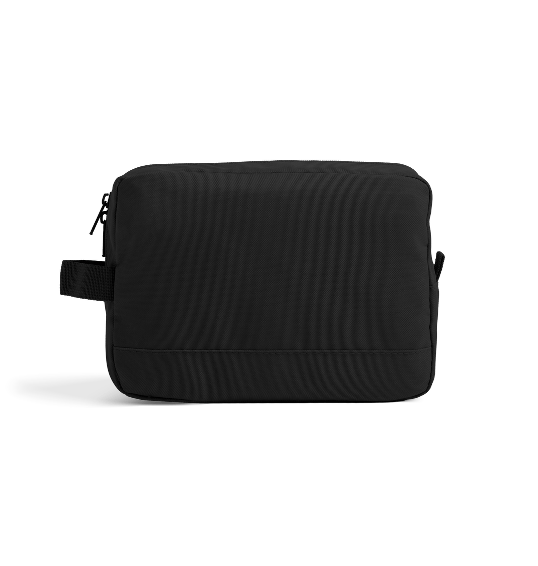 Black Plain Wash Bag