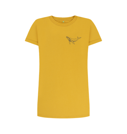 Mustard T-shirt dress Front
