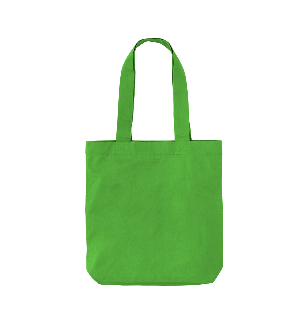 Apple Green Plain Organic Twill Tote Bag