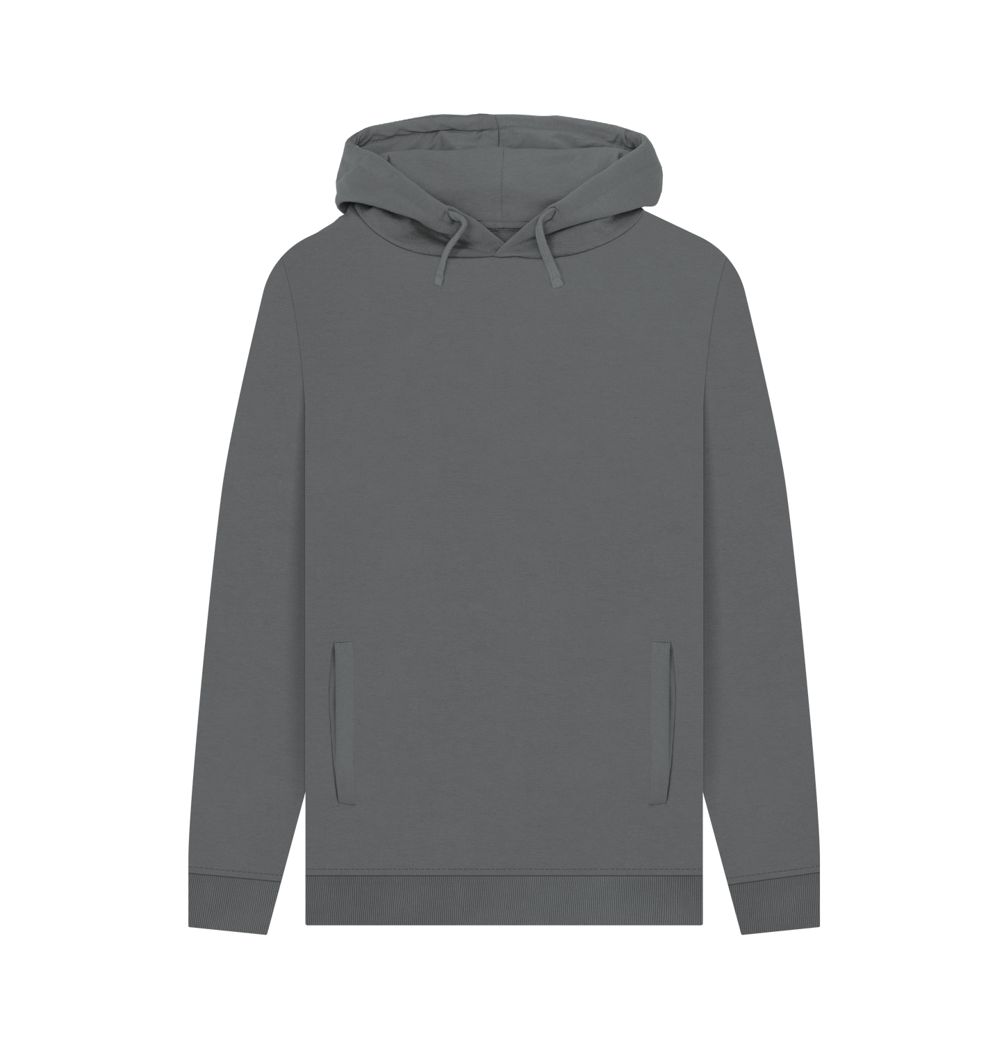 Slate Grey Colour Drip Wild Tiger - Men's Pullover Hoodie