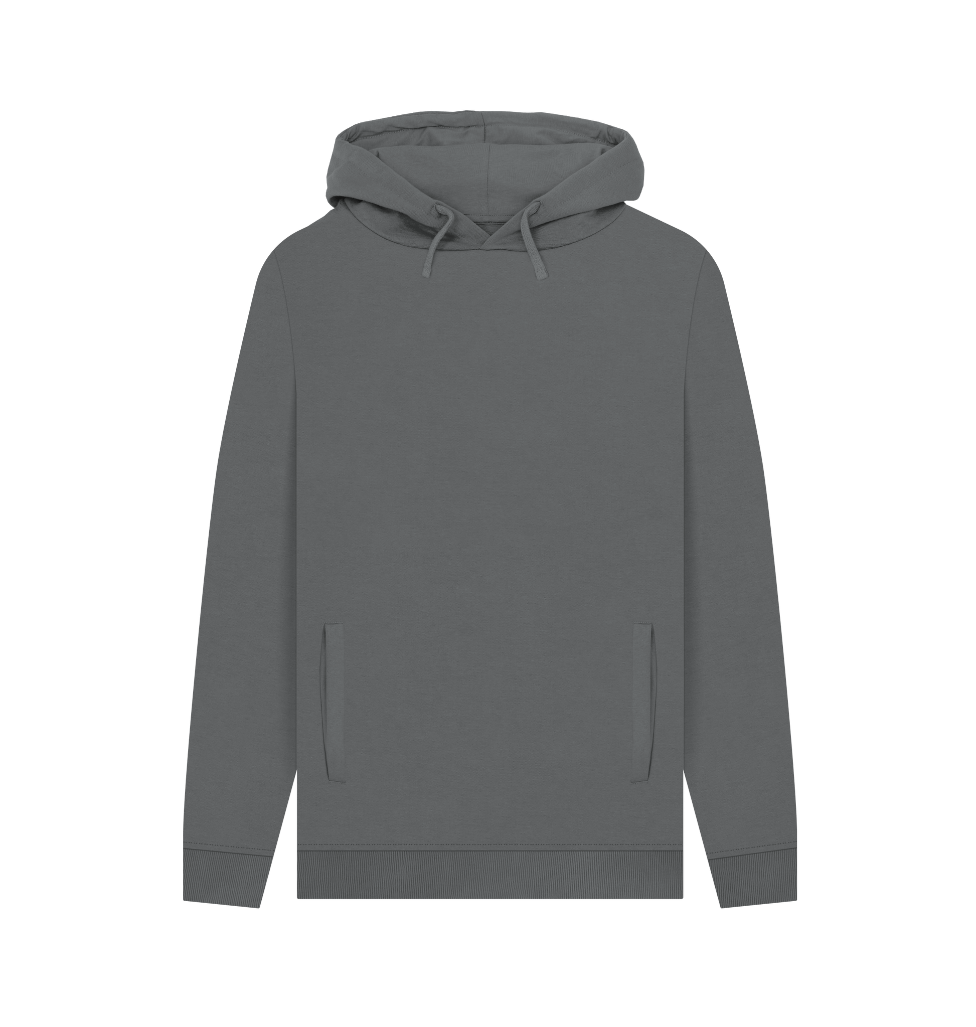 Slate Grey Colour Drip Wild Tiger - Men's Pullover Hoodie