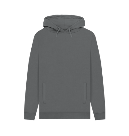 Slate Grey Colour Drip Wild Tiger - Men's Pullover Hoodie