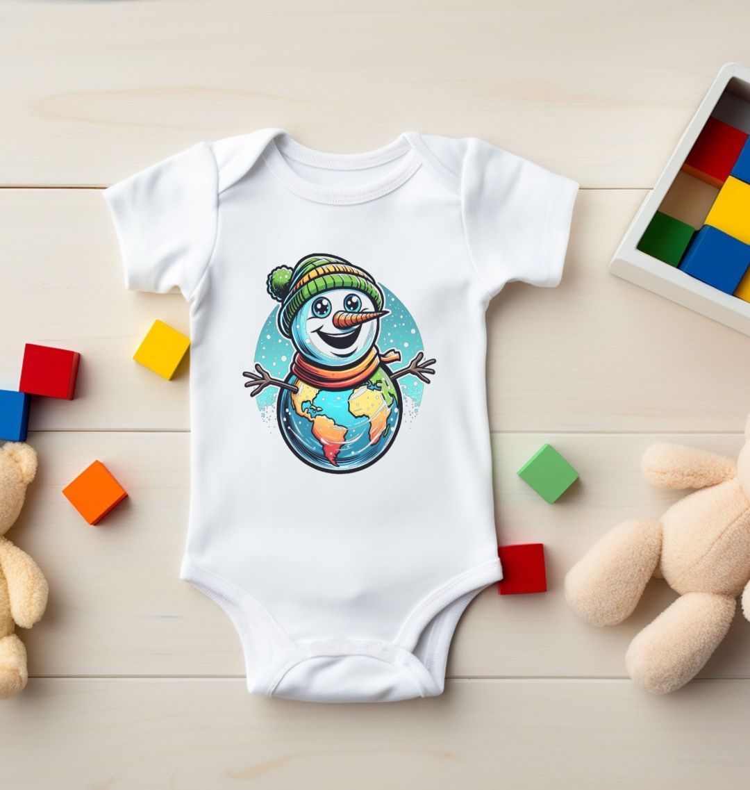 White Colour The Ecojoy Snowpal Apparel - Size 6-12m