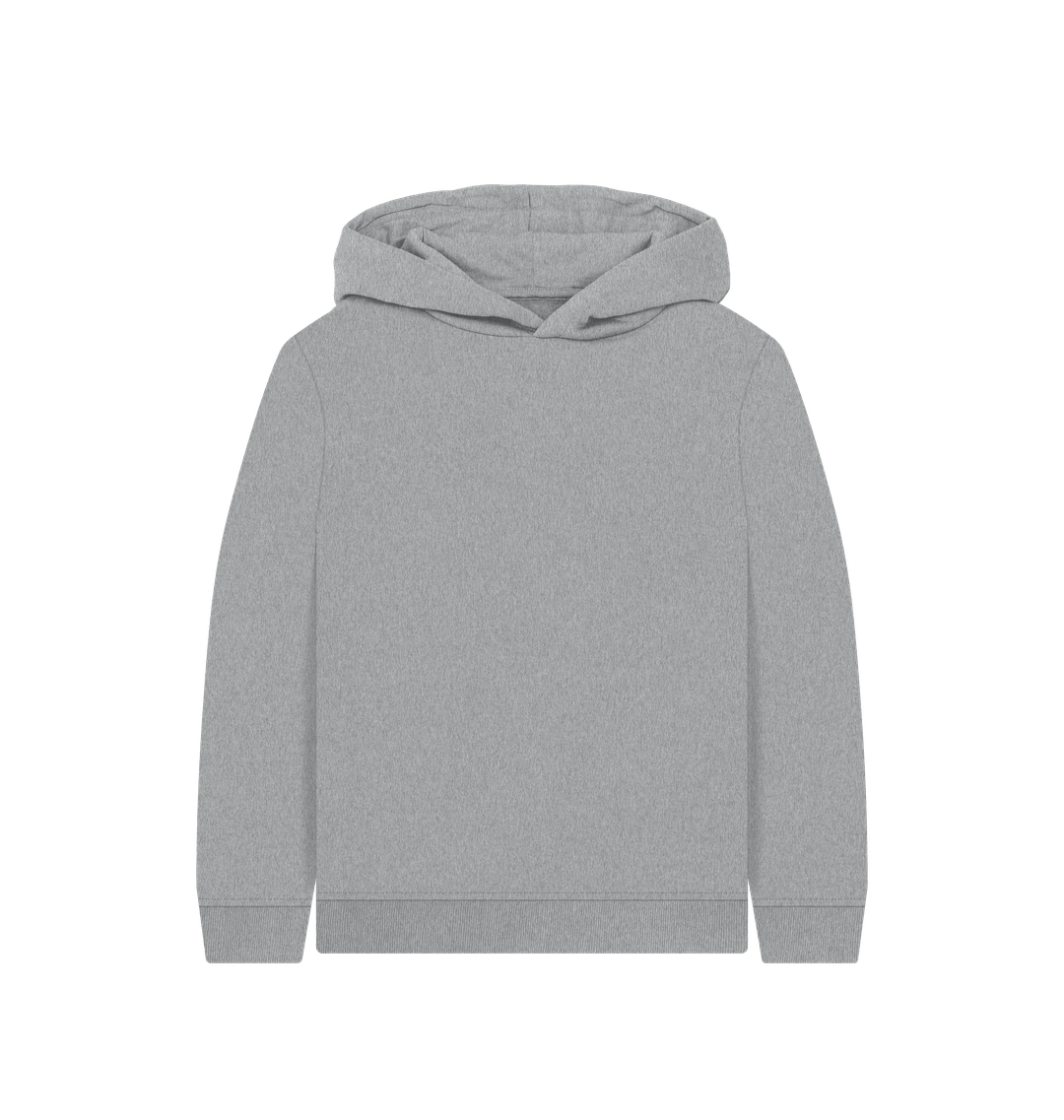 Athletic Grey Plain Kids' Pullover Hoody