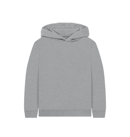 Athletic Grey Plain Kids' Pullover Hoody