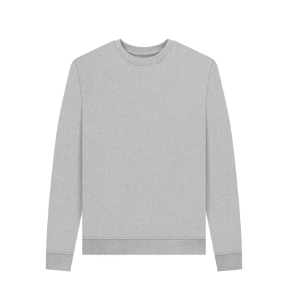 Grey Recycled Printed Sweater Front