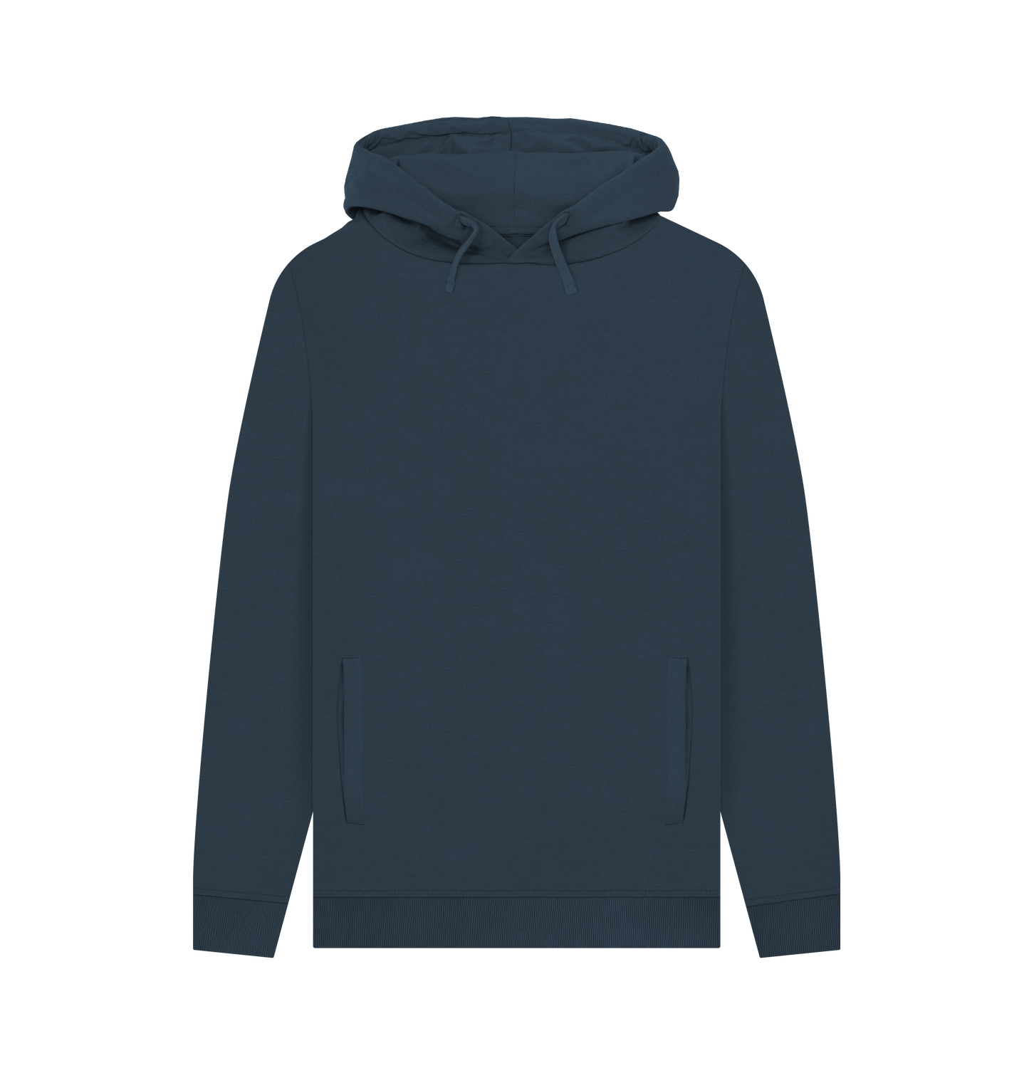 Navy Colour Drip African Drum - Mens Pullover Hoodie