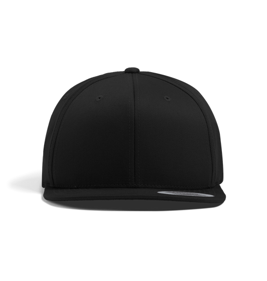 Black PLain Snapback Cap