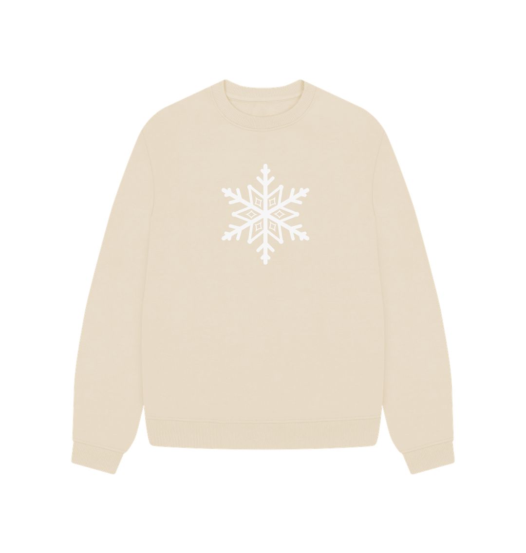 Oat Snowflake - Women's Oversized Jumper