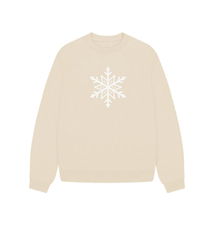 Oat Snowflake - Women's Oversized Jumper