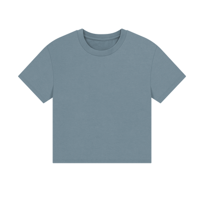 Stone Blue Printed T-shirt
