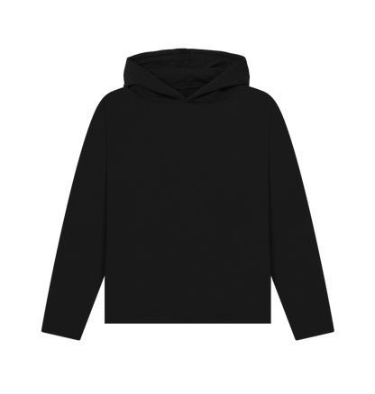 Black Plain Women's Remill\u00ae Relaxed Fit Hoodie